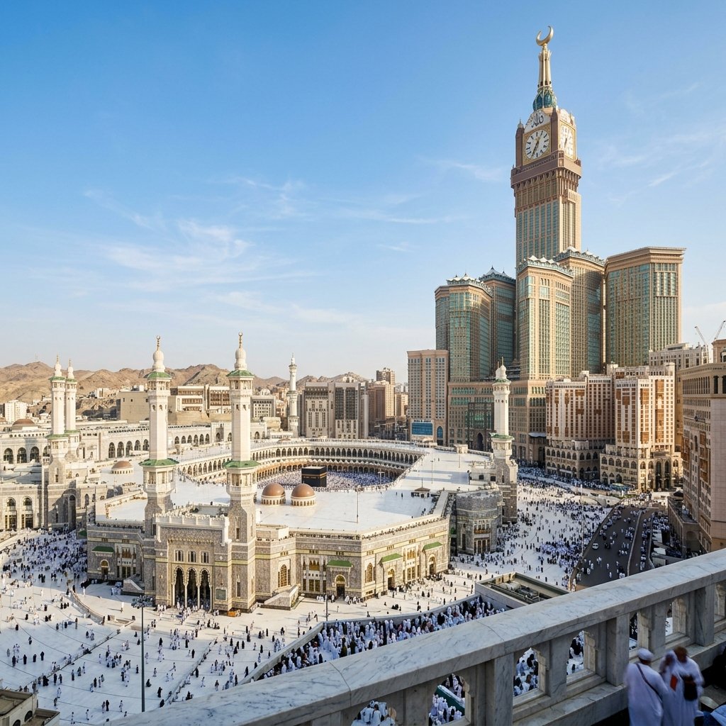 Makkah Clock Tower & Holy Kaaba - Arhama Travels
